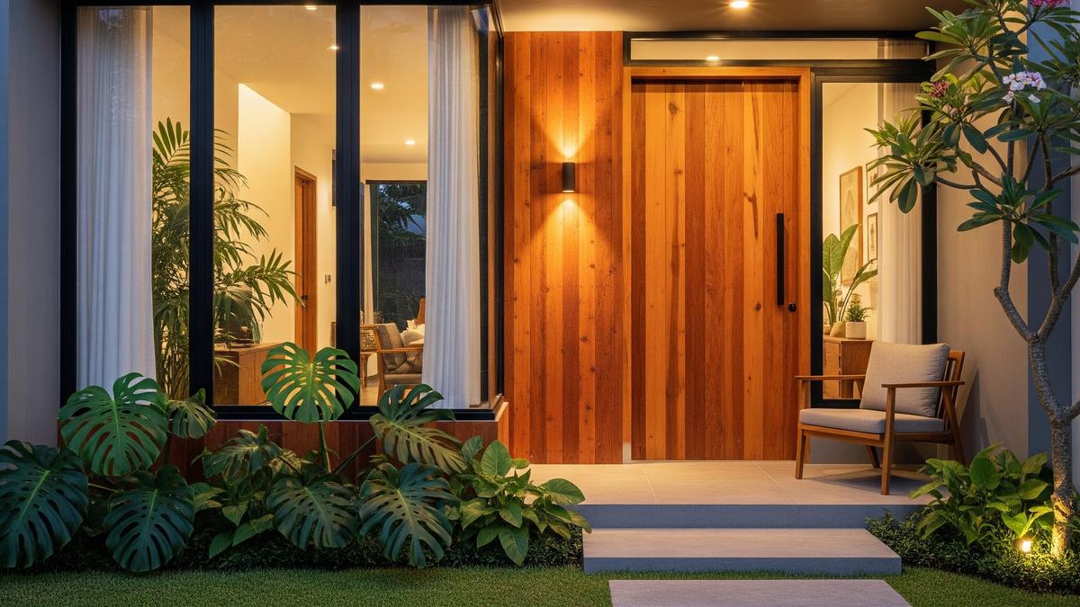 9 Desain Tampak Depan Rumah Minimalis Modern dengan Perpaduan Kayu, Hangat dan Elegan