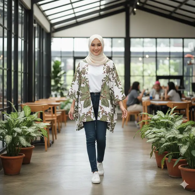 7 Model Atasan Batik Cardigan, Perpaduan Tradisional dan Modern yang Cocok untuk Berbagai Kesempatan