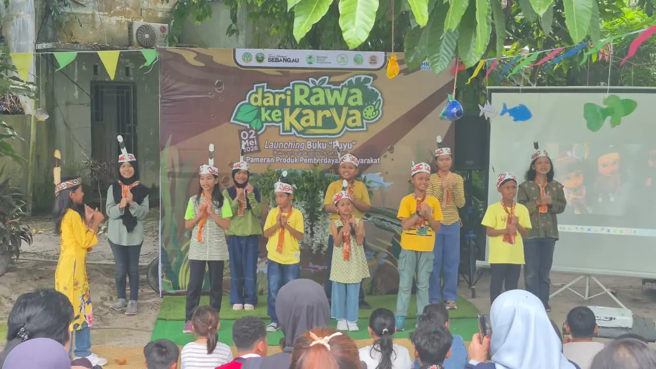 Balai Taman Nasional Sebangau, Kalimantan Tengah (Kalteng) meluncurkan buku cerita anak.