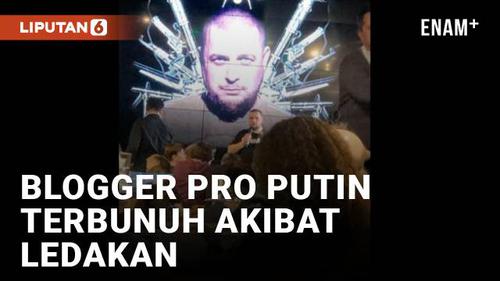 VIDEO: Kafe di Rusia Meledak Tewaskan Blogger Militer Pro Presiden Putin