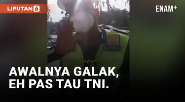 Cabut Kunci Motor TNI, Polisi Ini Langsung Panik