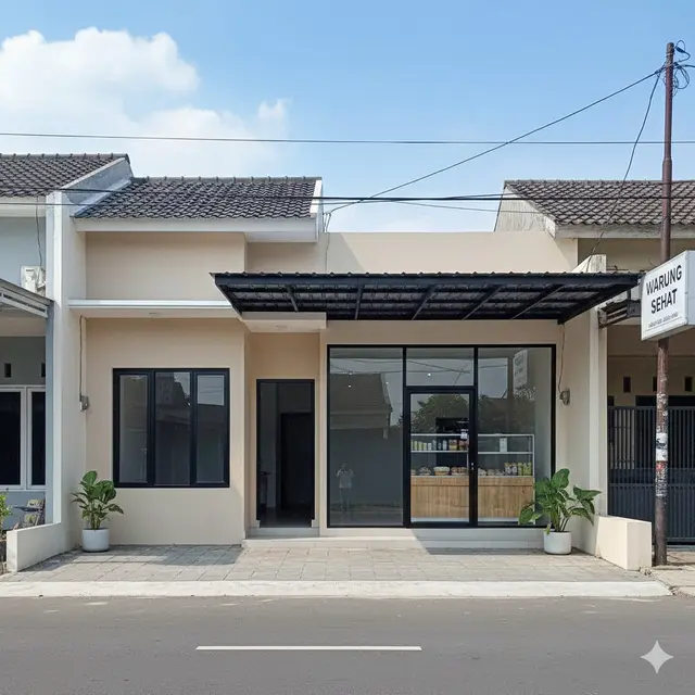 7 Model Rumah Minimalis Samping Ada Toko yang Enggak Ganggu Privasi Penghuni, Desain Fungsional untuk Hunian dan Usaha