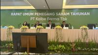 Rapat Umum Pemegang Saham Tahunan (RUPST) PT Kalbe Farma Tbk (KLBF), Rabu (3/5/2023). (Foto: Liputan6.com/Elga N)