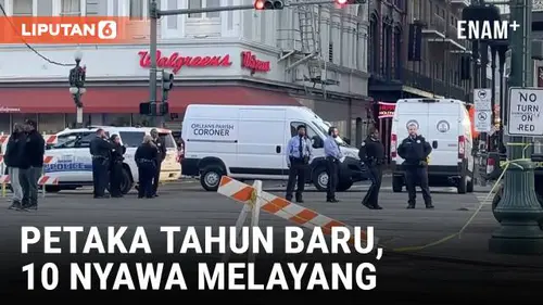 VIDEO: Pickup Tabrak Kerumunan di New Orleans, 10 Tewas dan 30 Terluka