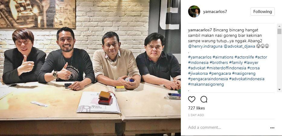 Yama Carlos tak punya waktu untuk keluarga? (Foto: Instagram)