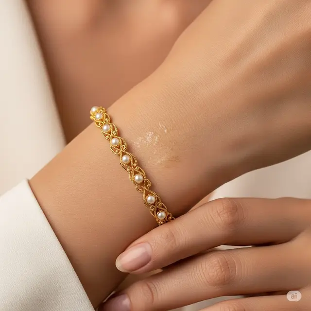 Gelang dengan Mutiara Mini