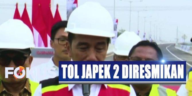 Usai Diresmikan, Jokowi Harap Tol Japek Bisa Kurangi Kemacetan 30 Persen
