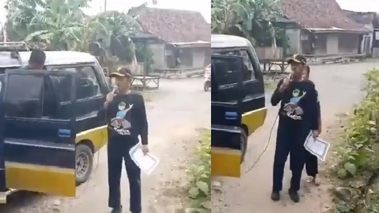 viral video seorang pria salah sebut virus Corona