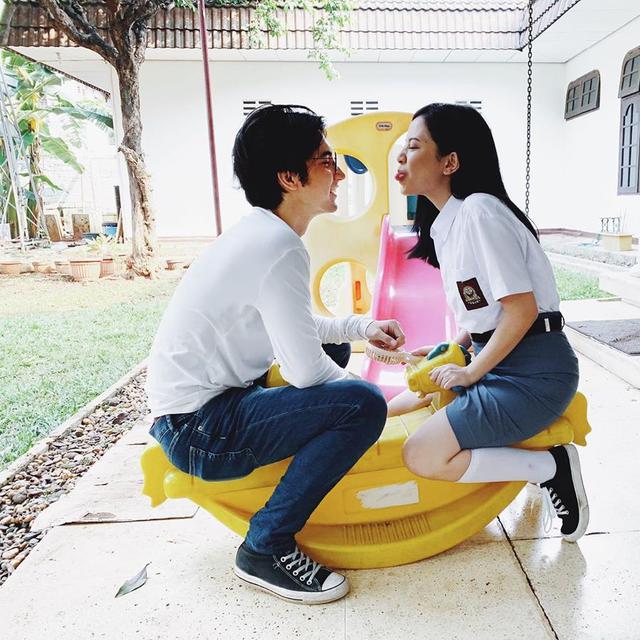 Main Film Bareng, Ini 7 Momen Kebersamaan Hanggini dan Junior Roberts