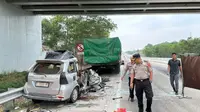 Kecelakaan Maut Avanza Tabrak Truk Fuso di Tol Terpeka, 6 Orang Tewas
