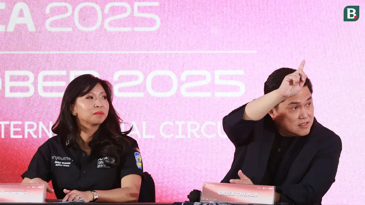 Direktur Utama InJourney Maya Watono dan Menpora RI Erick Thohir