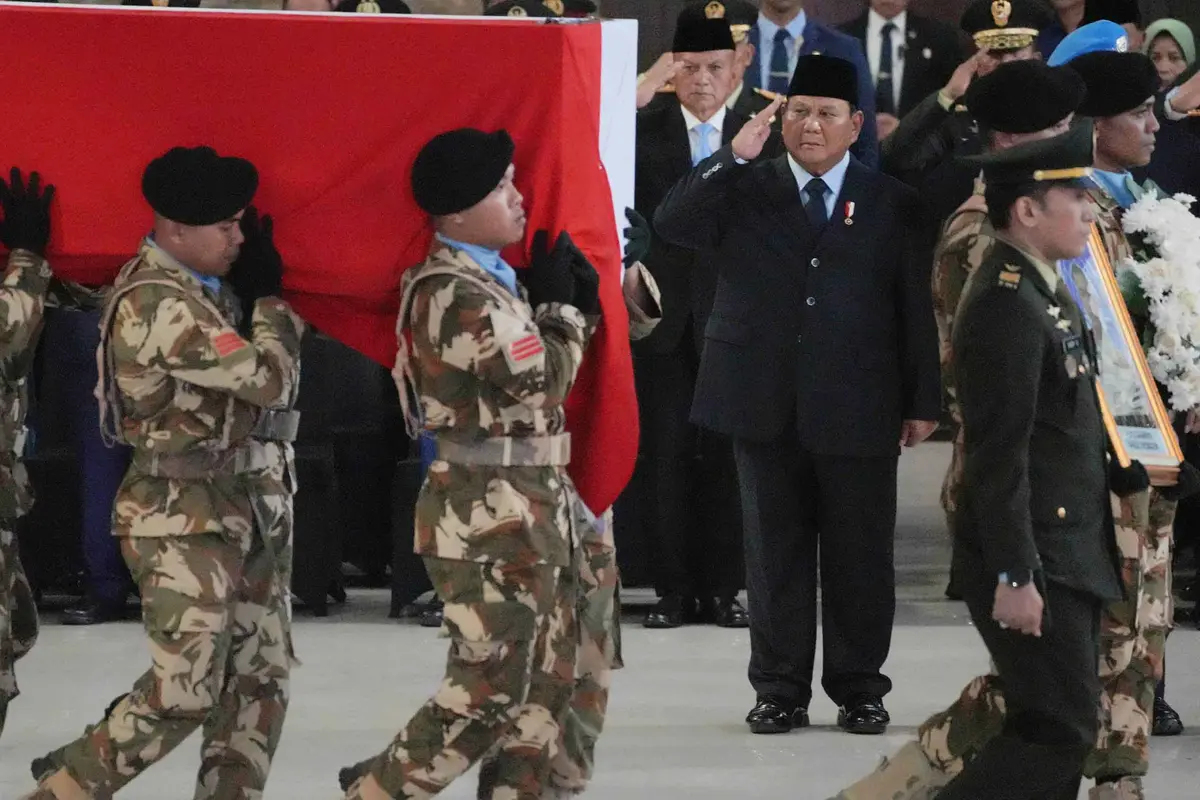 Penghormatan Terakhir untuk Prajurit TNI yang Gugur di Lebanon