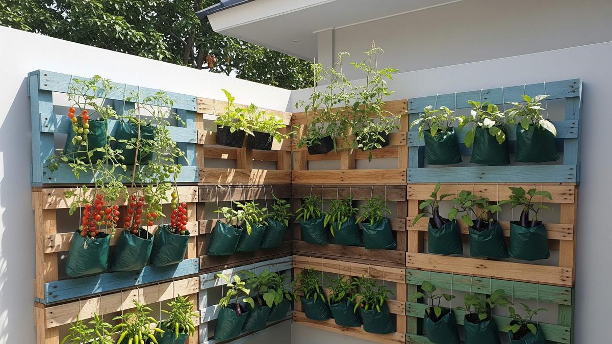 Ide Kebun Sayur Vertikal Hemat Tempat di Rumah, Cocok untuk Lahan Sempit