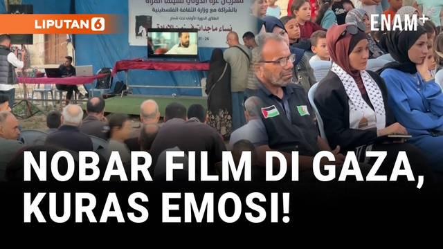 Di tengah reruntuhan kota Deir al-Balah, Gaza Tengah, ratusan warga berkumpul pada Minggu malam untuk menyaksikan pemutaran film “The Voice of Hind Rajab” karya sutradara asal Tunisia, Kaouther Ben Hania.