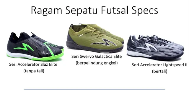 Ragam Sepatu Futsal Specs