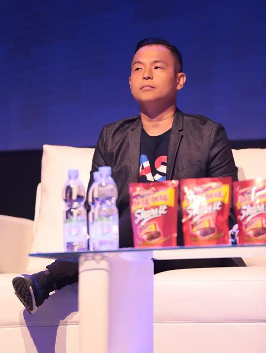 "Banyak yang nanya, 'lu tuh sebenarnya apa sih?' Ya komedian," ujar Ernest di acara Conference XYZ Day 2018 di The Hall Senayan City, Jakarta Rabu 24 April 2018. (Adrian Putra/Bintang.com)