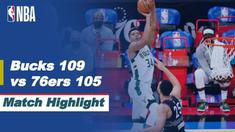 Berita video highlights NBA Milwaukee Bucks sukses mengalahkan tuan rumah sekaligus pimpinan klasemen NBA wilayah barat Philadelphia 76ers dengan skor 109-105.