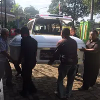 Peti jenazah Eddy Silitonga (Ruswanto/Bintang.com)