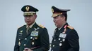Upacara Prasetya Perwira (Praspa) Tentara Nasional Indonesia dan Kepolisian Negara Republik Indonesia juga dihadiri Panglima TNI Jenderal Agus Subiyanto dan Kapolri Jenderal Listyo Sigit Prabowo. (YASUYOSHI CHIBA/AFP)