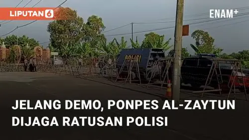 VIDEO: Ponpes Al-Zaytun Indramayu Dijaga Ratusan Polisi Jelang Rencana Demo Besar-Besaran