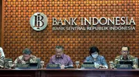 Bank Indonesia (BI) mengumumkan hasil Rapat Dewan Gubernur (RDG) Mei 2024. (Foto: Liputan6.com/Tira Santia)