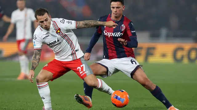 Duel Bologna vs Cremonese di pekan ke-13 Serie A 2025/2026 di Renato Dall'Ara, Selasa (02/12/2025). (Gianni Santandrea/LaPresse via AP)