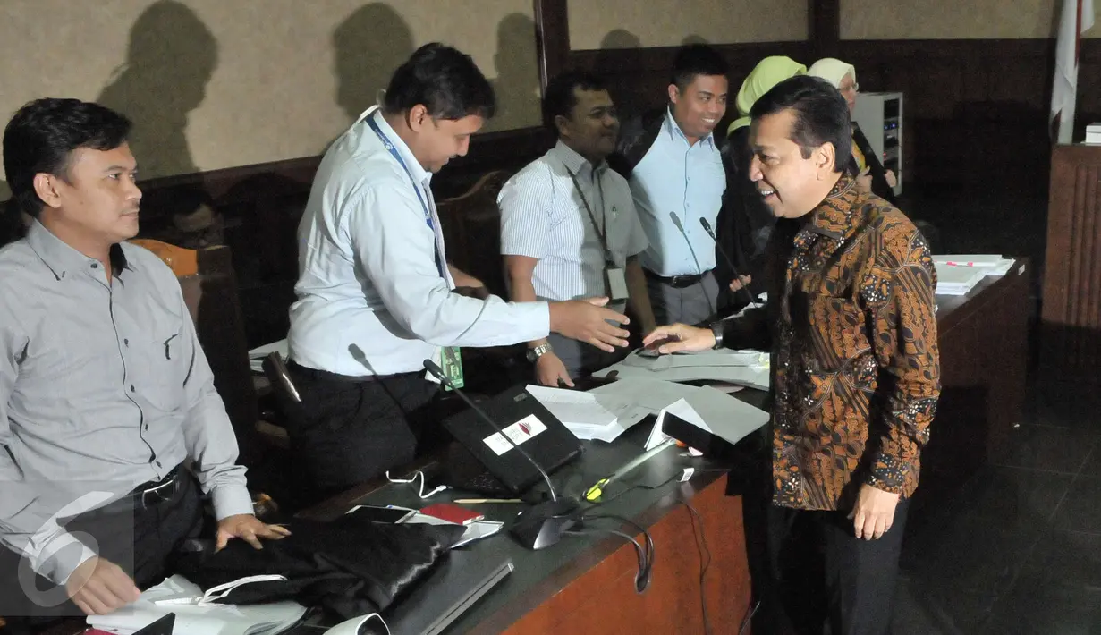 Delapan orang saksi dihadirkan JPU dalam sidang kelima kasus mega korupsi e-KTP ini. (Liputan6.com/Helmi Afandi)