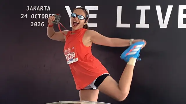 Amel Carla di Jakarta Running Festival 2026