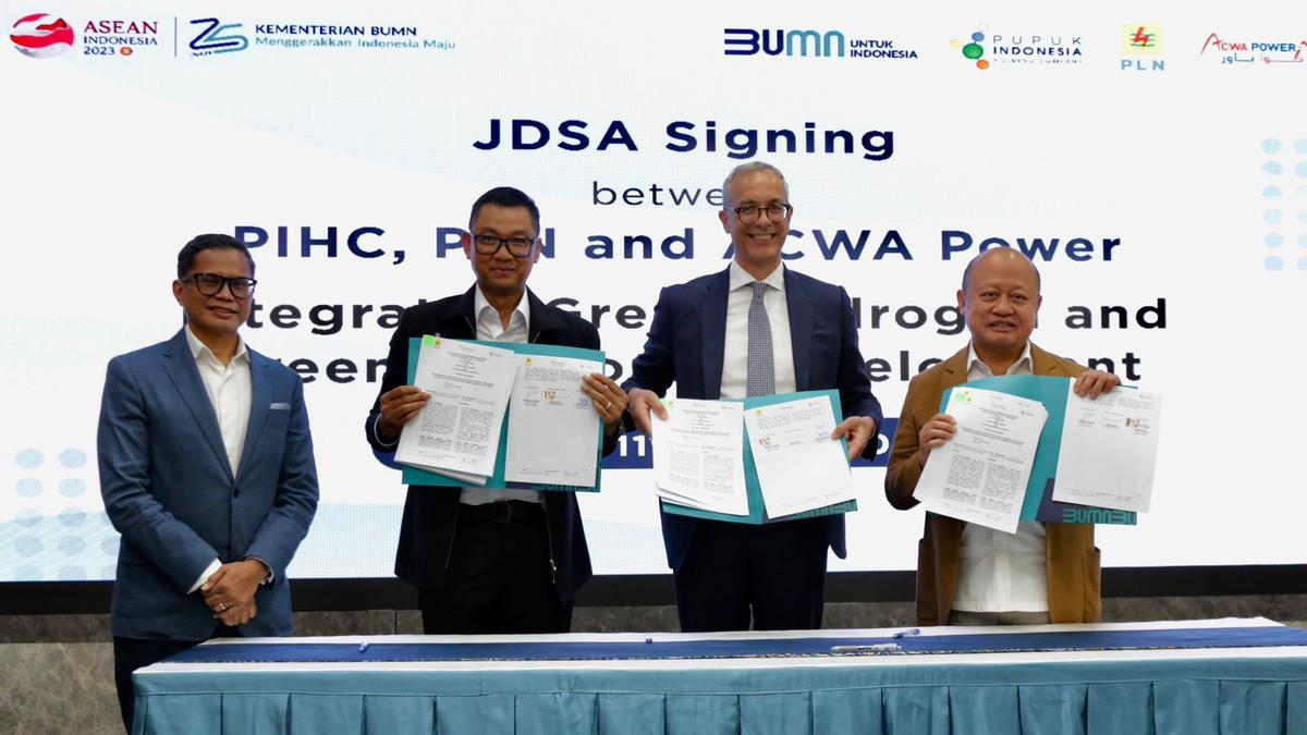 PLN-Pupuk Indonesia Bangun Green Hydrogen dan Green Ammonia, Serap