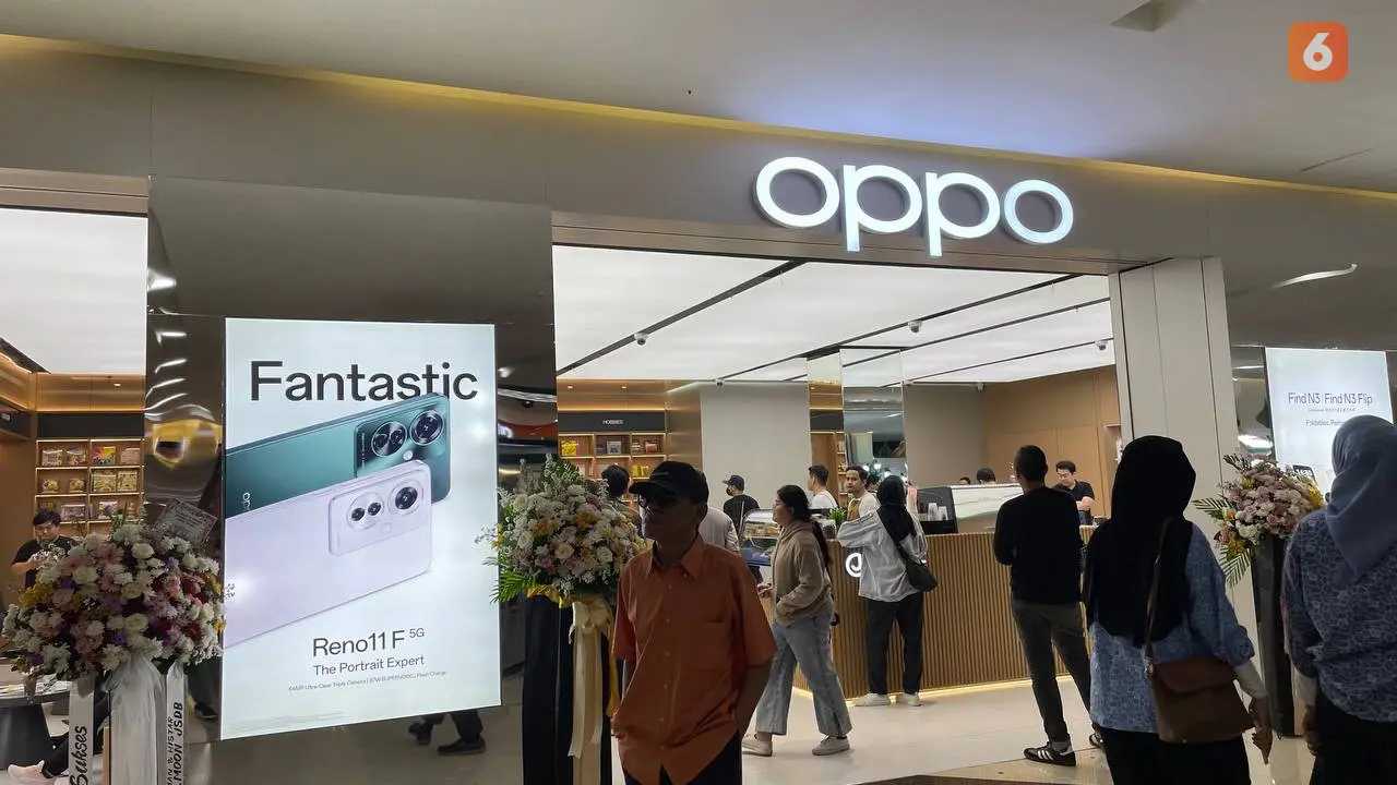 Oppo Experience Store di Margo City, Depok, diresmikan Jumat (4/4/2024).