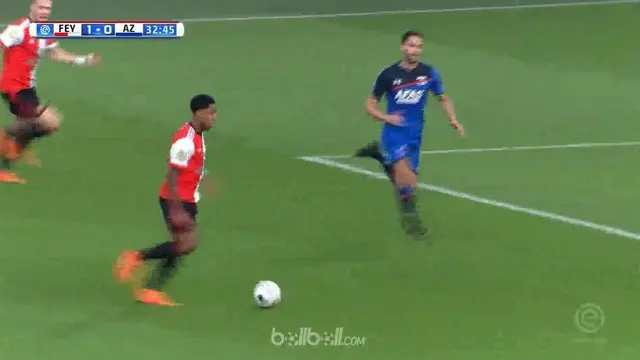 Juara bertahan Liga Belanda Feyenoord menundukkan AZ Alkmaar 2-1 di kandang dengan dua gol spektakuler. Gol pertama tercipta lewat...