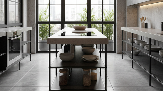 Mesa de estufa modular (Gemini AI)