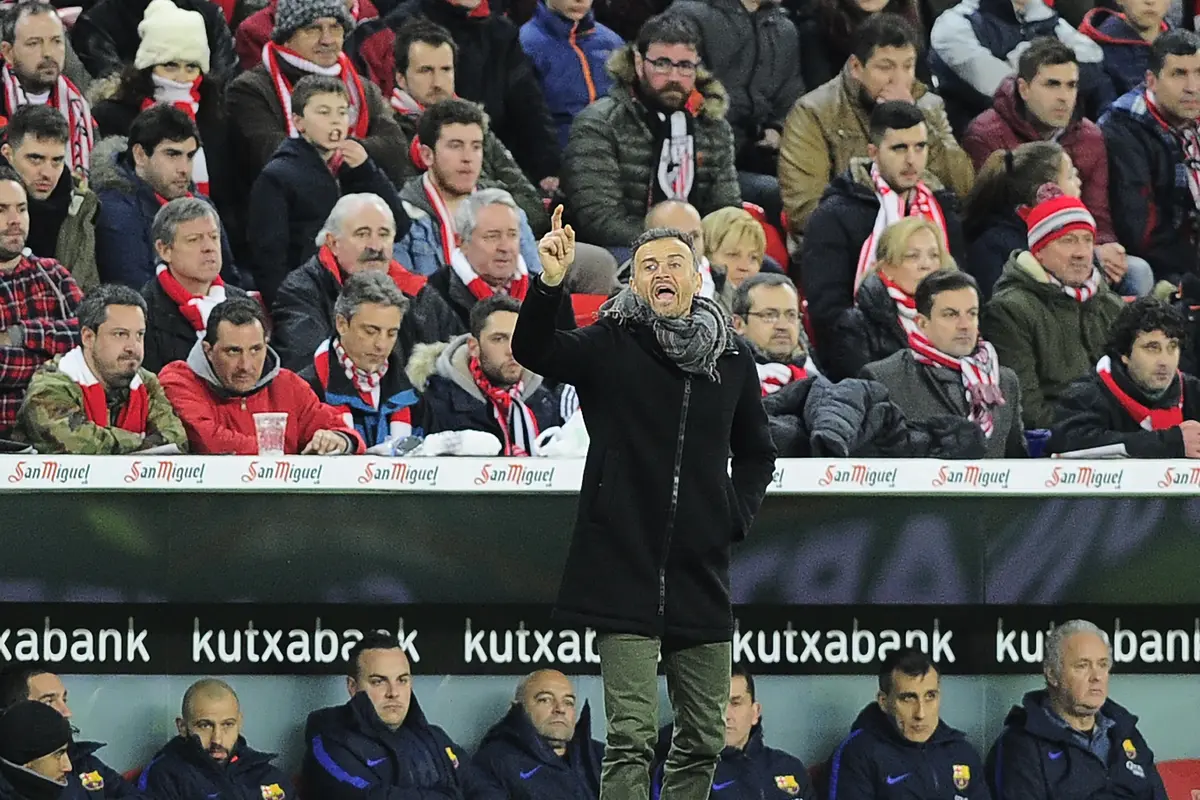 Pelatih Barcelona Luis Enrique (ANDER GILLENEA / AFP)