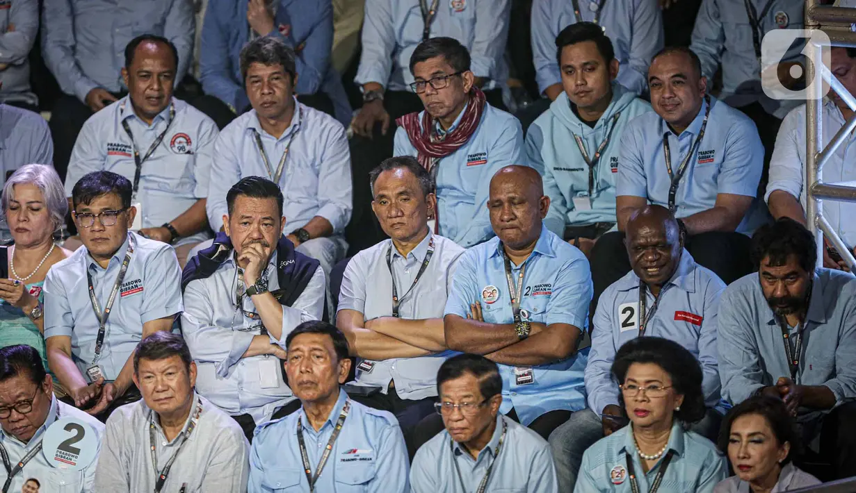 Masing-masing Calon Presiden memaparkan secara langsung visi dan misi mereka. (Liputan6.com/Faizal Fanani)