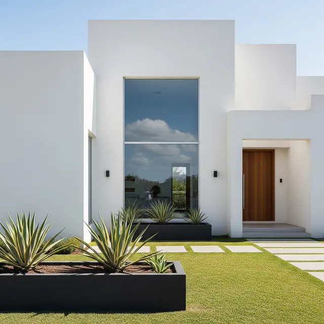 Model Cat Depan Rumah Minimalis (Image by Gemini AI)
