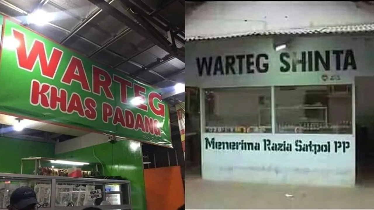 6 Cara Promosi Warteg Ini Nyeleneh Banget, Bikin Tepuk Jidat