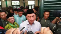 Wakil Ketua Dewan Masjid Indonesia Komjen Pol Syafrudin memiliki program dalam upaya mengembangkan masjid di Indonesia. Foto (Liputan6.com / Panji Prayitno)