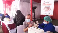 Bank DKI Gelar Sentra Vaksinasi Booster Dukung pencegahan dan penanganan Covid-19 di Jakarta.