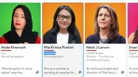 Mia Krisna Pratiwi, aktivis Indonesia Masuk Daftar BBC 100 Women 2021. (Screengrab BBC.co.uk)
