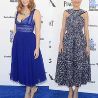 Jessica Chastain dan Brie Larson (Bintang/EPA)