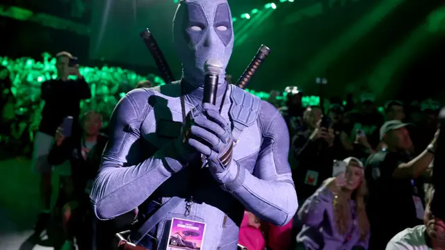 Ryan Reynolds dalam San Diego Comic-Con. (Jesse Grant / GETTY IMAGES NORTH AMERICA / Getty Images via AFP)