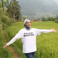 Seperti ibu hamil lainnya, Rachel pun mengalami tantangan tersendiri hamil di tengah pandemi sekarang ini. Meski begitu, Rachel yang kini usia kandungannya memasuki delapan bulan menuturkan hikmah yang dirasakan dalam kehamilannya ini. (Instagram/rachelmaryams)