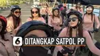 Beredar foto dan video rombongan pesepeda perempuan berbaju ketat di Banda Aceh ditangkap Satpol PP.