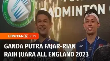 Pebulutangkis ganda putra Indonesia, Fajar Alfian dan Muhammad Rian Ardianto akhirnya meraih gelar All England perdana mereka, setelah mengalahkan pasangan Muhammad Ahsan dan Hendra Setiawan dua gim langsung dalam final All Indonesian final.