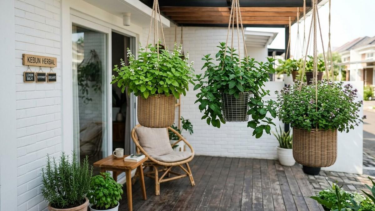 10 Tanaman Herbal Gantung untuk Rumah Kecil, Solusi Asri dan Praktis