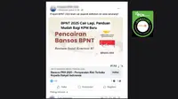 Cek Fakta: Tidak Benar Link Ini Pendaftaran Bansos BPNT 2025