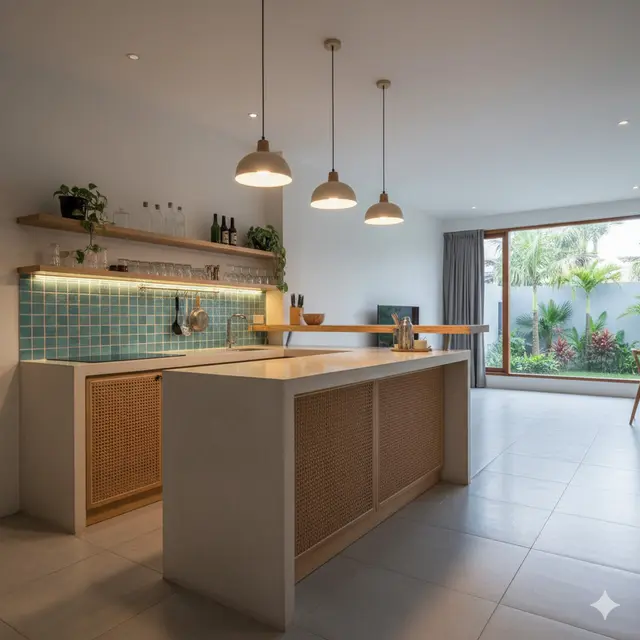 7 Model Dapur Bartender Minimalis, Desain Stylish yang Praktis untuk Rumah Modern 2025
