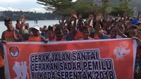 Peluncuran Pilkada damai di Papua (Liputan6.com / Katharina Janur)