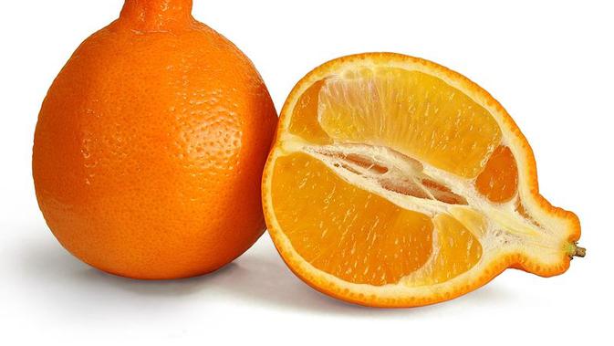 Jeruk tangelo (Citrus × tangelo) adalah hibrida buah jeruk dari jeruk keprok dan grapefruit atau jeruk bali. (Creative Commons)