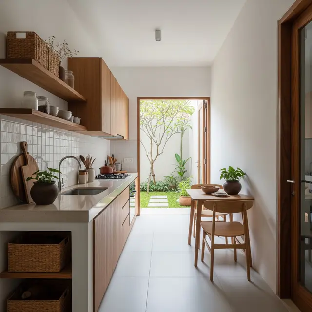 6 Desain Dapur Sempit Memanjang di Belakang Rumah agar Tidak Terasa Sumpek